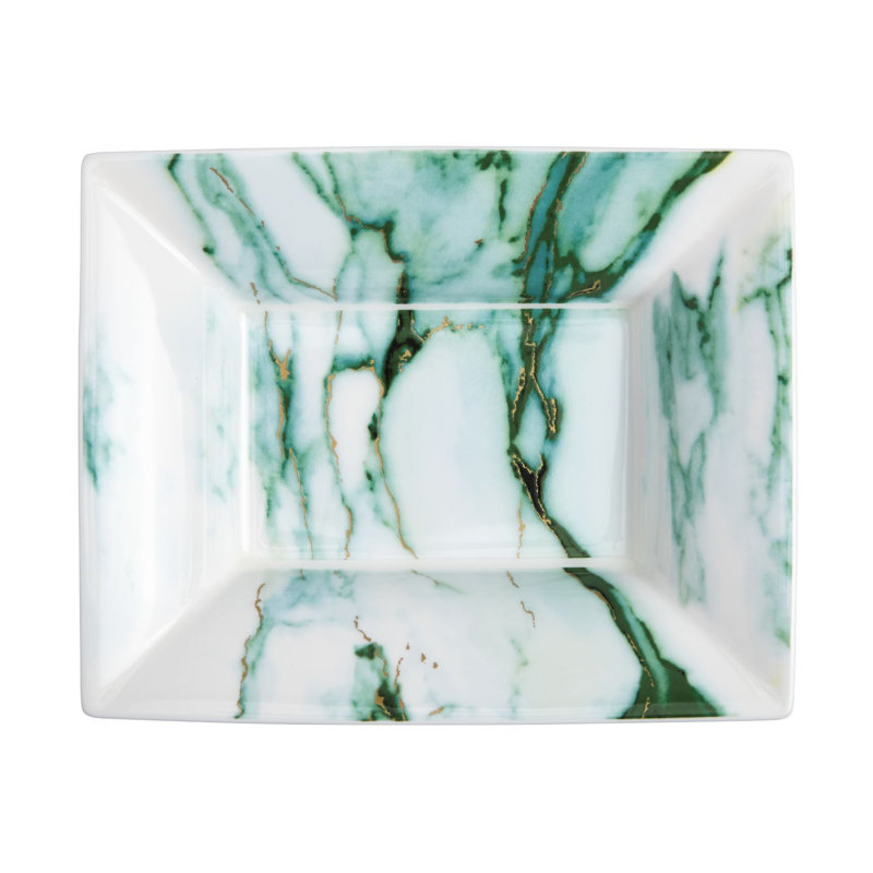 Marble Verde Bone China Trinket Dish