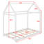 Twin Size Wooden House Bed-1155129547