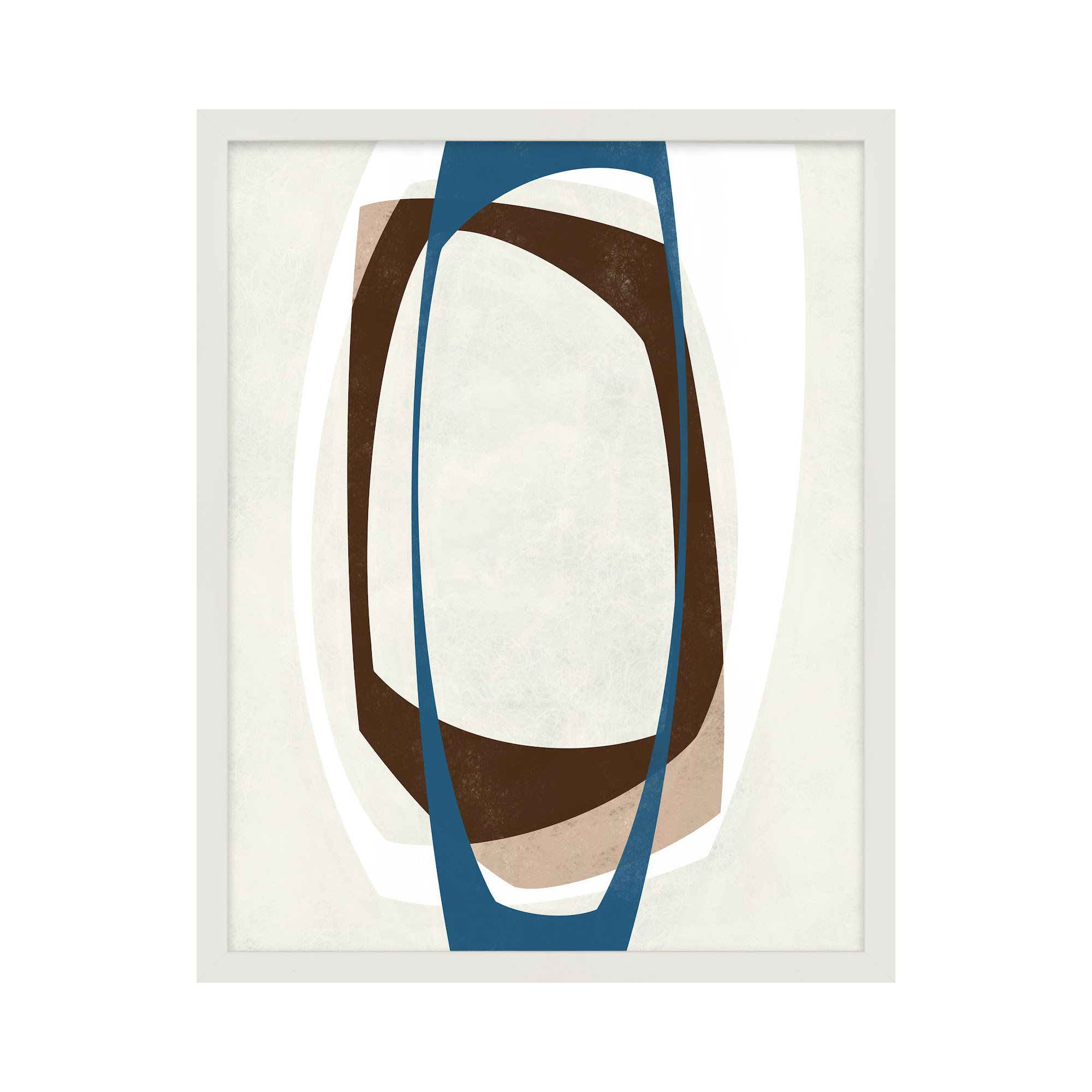 Orbit 1 by Jacques Pilon, 38" H x 30" W, White Framed