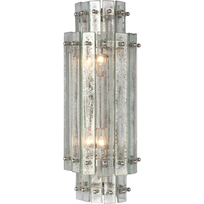 Carrier and Company Cadence Small Tiered Sconce, Polished Nickel