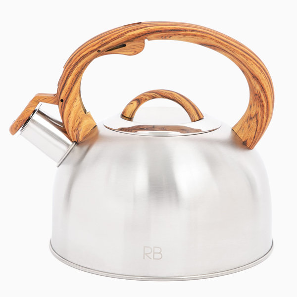 Frieling Cilio 2.85 Quarts Stainless Steel Whistling Stovetop Tea Kettle