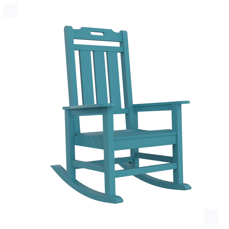 Chaise berçante bamberger, Bleu