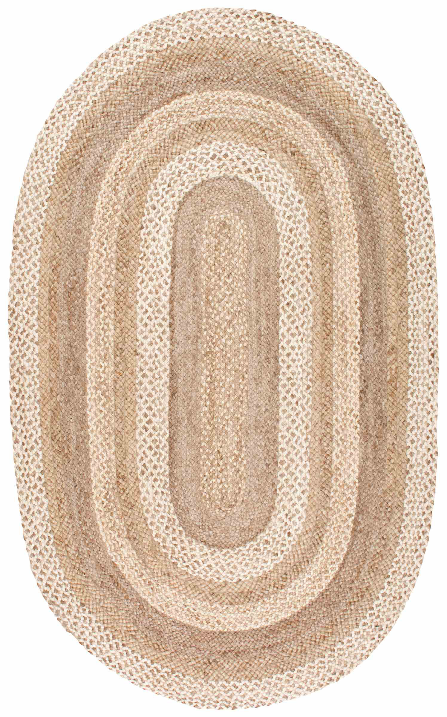 Ansonia Jute/Sisal Geometric Rug  Braided jute rug, Oval rugs, Natural  area rugs