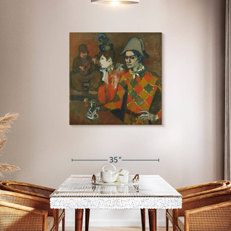 Leisha At The Lapin Agile, 36" H x 36" W