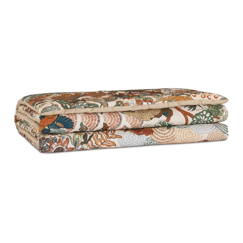 Gustav Animal Print Cotton Bed Runner, Queen