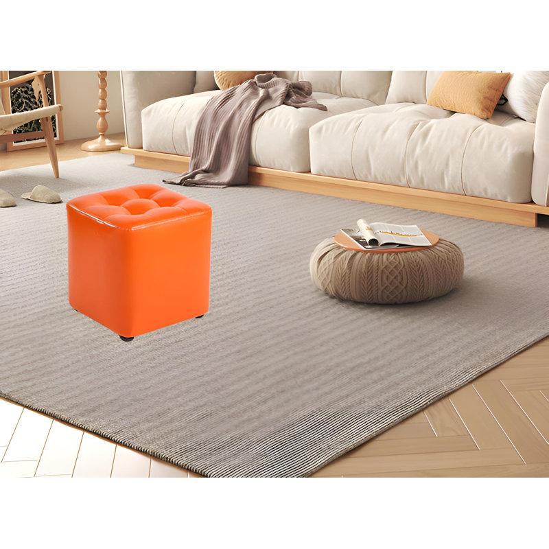 Tabouret d'appoint Kierre, Orange