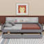 Lit plateforme simple tapissier avec tiroirs-359215003