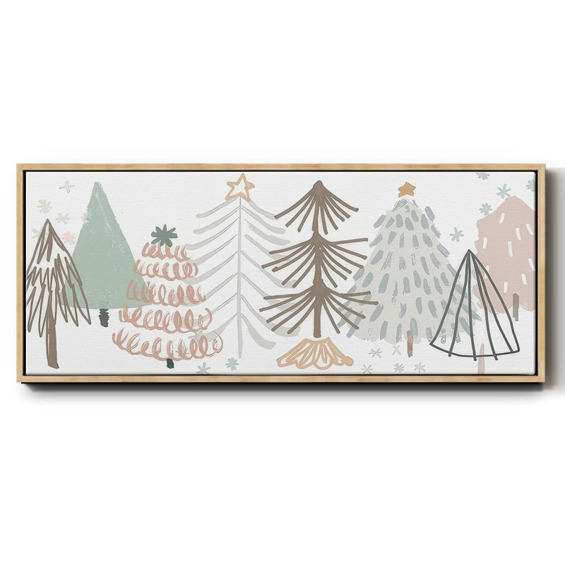 Carnet de croquis de Noël - Toile encadrée, H 20 po x l 50 po