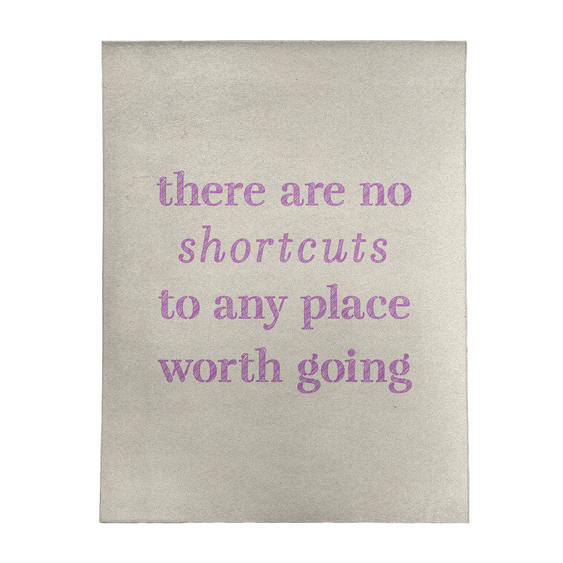 Quotes Chenille Indoor Rug, Rectangle 5' x 7'