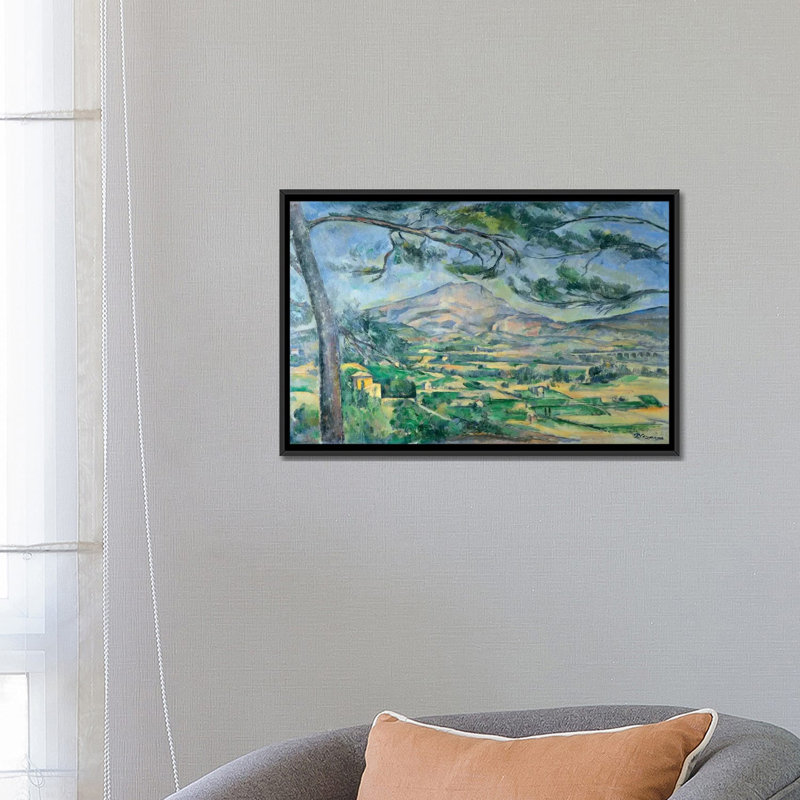«Mont Sainte-Victoire avec grand pin 1887» par Paul Cezanne, reproduction d'art sur toile, H 18 po x l 26 po x P 1,5 po