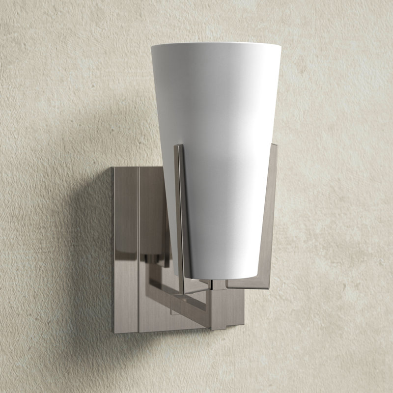 Booth 1 - Light Bath Sconce, Satin Nickel