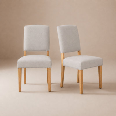 Chaise rembourrée moderne avec dossier sculpté en bois massif, chaise d'appoint Mid-Century pour salle à manger et cuisine