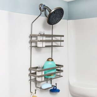 Kenney® Rust-Resistant Heavy Duty 3-Tier Large Hanging Shower Caddy with  Suction Cups and Four Razor Holders, Chrome