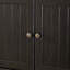 Armoire de rangement haute 72,4 "avec 8 portes et 4 tablettes - noir-2061163566
