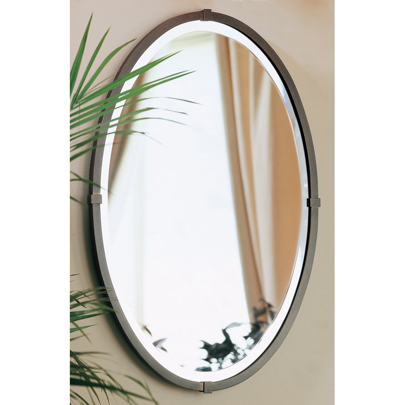 Cow Bell Industrial Beveled Bathroom/Vanity Mirror, Bronze