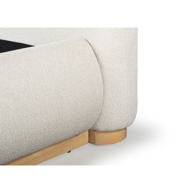 Jennabryanna Boucle Bed, King, Ivory