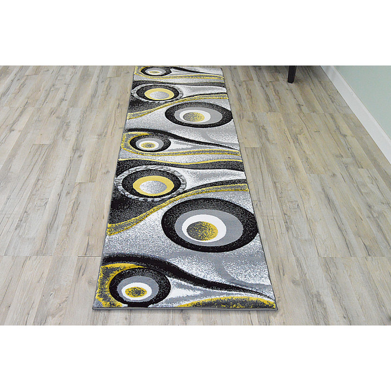 Mccampbell Abstract Indoor Rug, Runner 2'2" x 7'4"