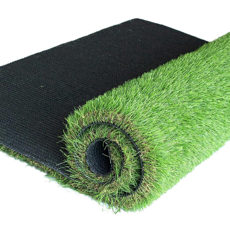 Gazon artificiel et pelouse réaliste avec trous de drainage, 13 pi x 99 pi