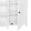 Armoire de rangement de style traditionnel avec tablettes ouvertes Belz