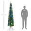 7.38' H Lighted Artificial Spruce Christmas Tree