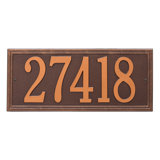 Double Line 1-Line Wall Address Plaque
