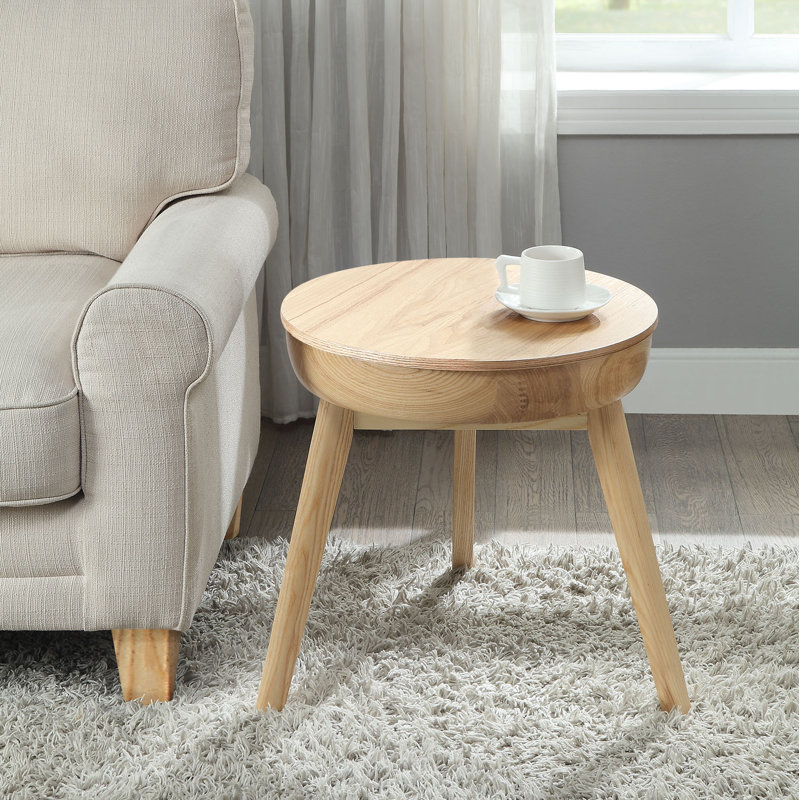 Yoakum Solid Wood End Table