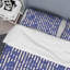 Fleurs tropicales bleues - ensemble de housse de couette abstrait - microfibre de polyester