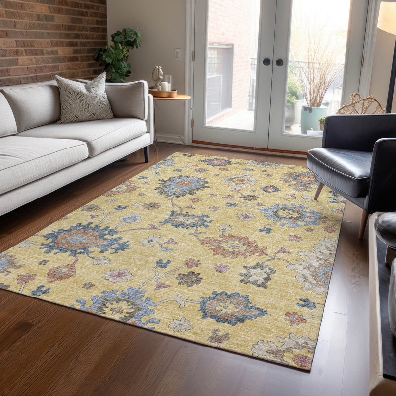 Machine Washable Indoor/Outdoor Segin ACN1218 Rug, Rectangle 5' x 7'6"