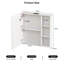 Charnece 700mm W 700mm H Wall Mounted Required Frameless Medicine Cabinet Mirror 5