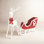 Lighted Reindeer Sleigh Yard Display