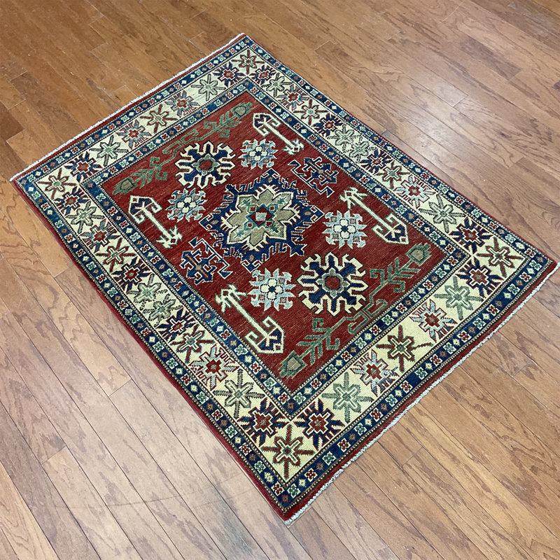  Handmade Kazak Wool Rug
