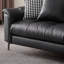 Canapé modulaire noir en similicuir-129020794