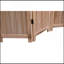 Cloison pliante en bois massif l 55,2 po x H 65 po, 4 panneaux, naturel