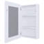 Armoire à pharmacie blanche pour salle de bain avec miroir inclus et 3 tablettes de rangement spacieuses-121109978
