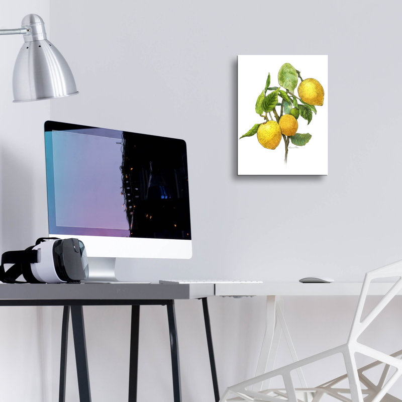 «Lemon Tree Branch» par Artand a Little Magic, verre acrylique, H 16 po x l 12 po x P 0,13 po