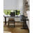 Black Solid Wood L-Shaped Desk-1788611224