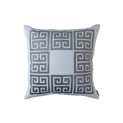Guy Geometric Feather Throw Pillow