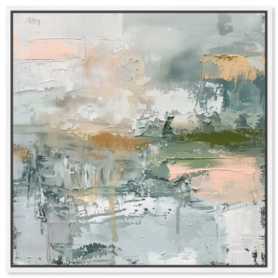 Verdant Whisper Canvas Minimal Abstracts by Ivy Bronx