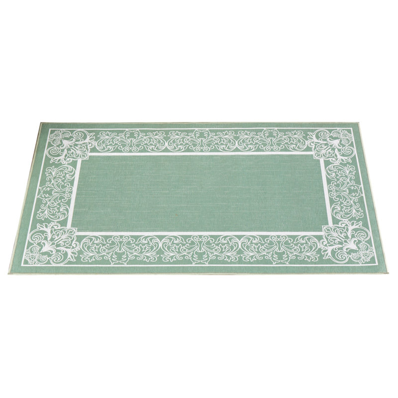 Tapis décoratif Elegant Scroll Border, Rectangle 2 pi 2 po x 3 pi 9 po