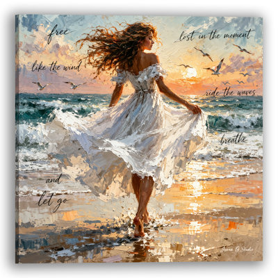 Saltwater Waltz Wrapped Canvas Wall Art