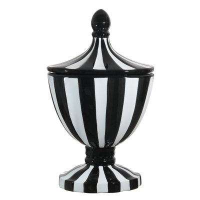 Pots terre cuite noir/blanc 19,3" Knoxville