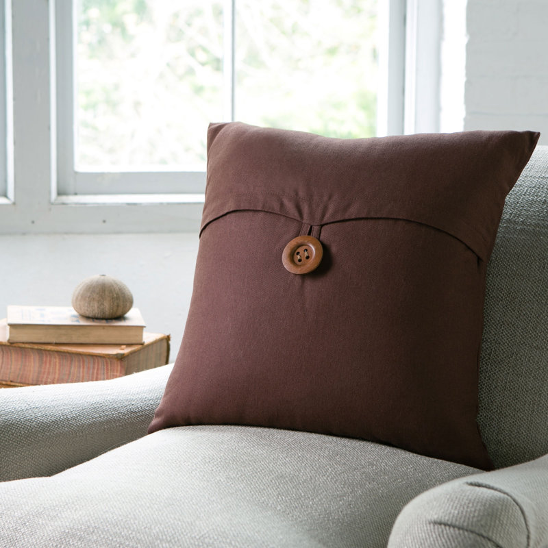 Envelope Throw Pillow, Chocolate