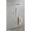 Shower System With Shower Head, Hand Shower, Slide Bar,, Shower Arm, Hose, Valve Trim, And Lever Handles
