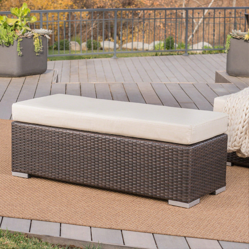 Outdoor Storage Bench, Beige