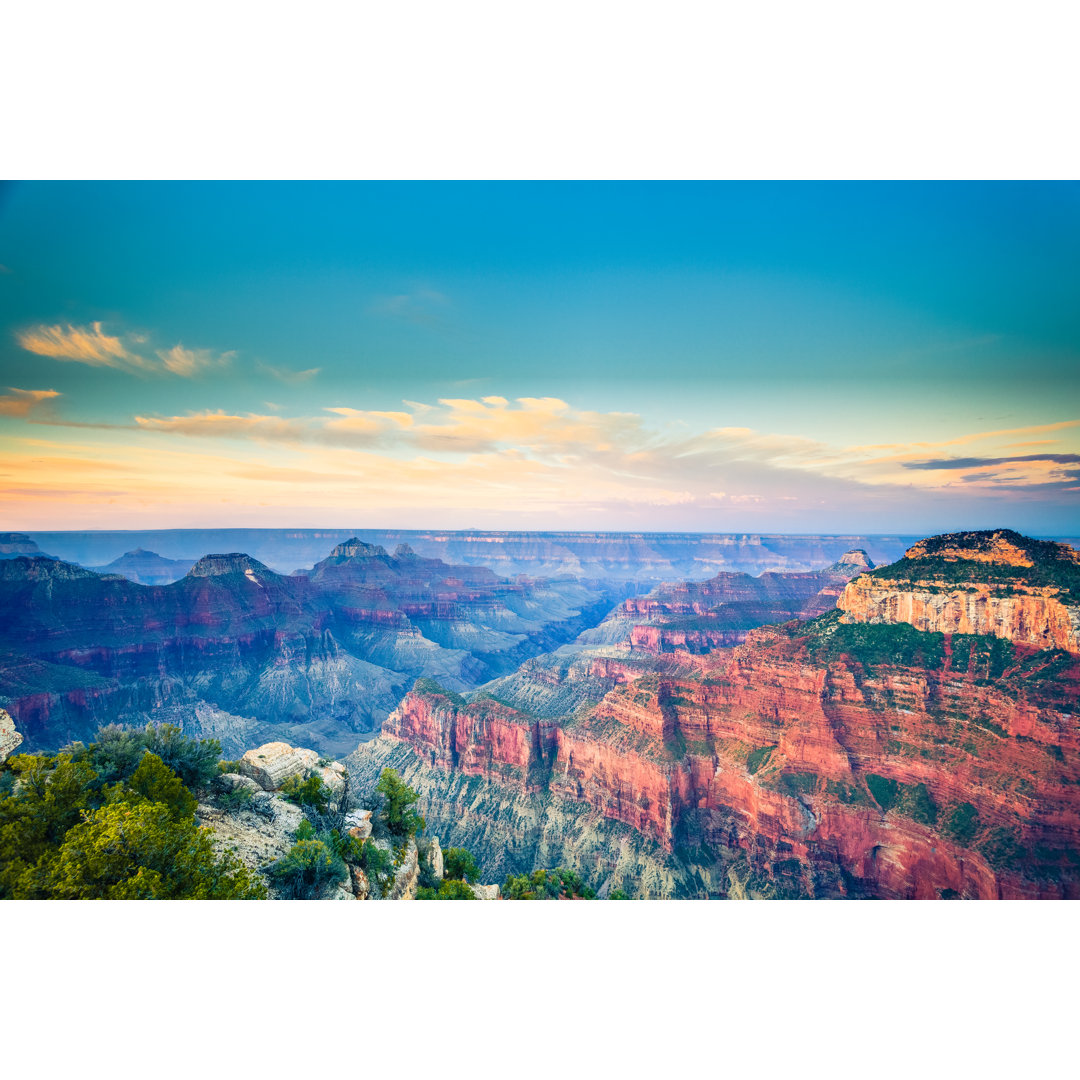 Grand Canyon National Park von Zodebala - Druck ohne Rahmen auf Leinwand