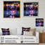 Impression sur toile Blue Neon Clear Heart Shape III - Abstract Shapes-807584877-807584878