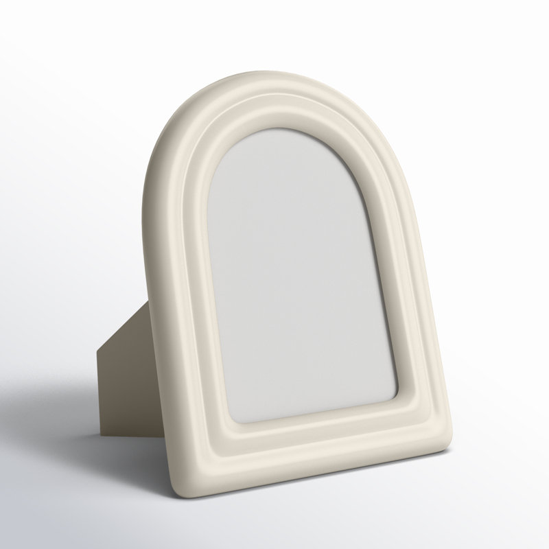 Leandro White Ceramic Matte Picture Frame