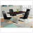 Dining Table, 60" Rectangular, Kitchen, Dining Room, Brown Laminate, Chrome Metal, Contemporary, Modern