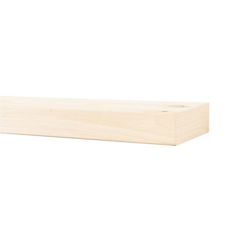 Tablette de manteau Modern Ember Vara, Sans finition, 54"