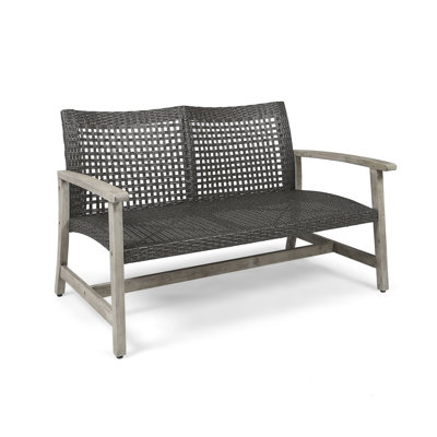 Durable Outdoor Loveseat With Weather-Resistant Cushions, Perfect For Patio And Garden Relaxation.